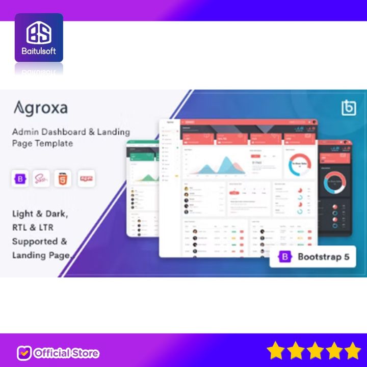 AGROXA - MATERIAL DESIGN ADMIN & DASHBOARD TEMPLATE BY BAITULSOFT ...
