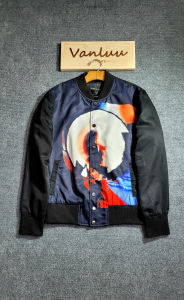 Áo khoác bomber nam họa tiết