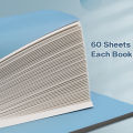 Thick A5 Spiral Notebook 60 Sheets Binder Notebook Student Line Hardbound Notepad. 