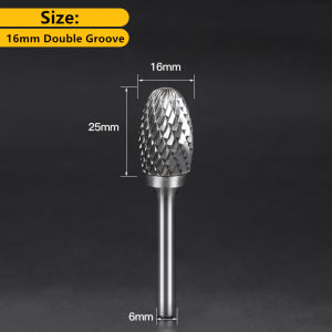 1pcs E type 6mm Shank Tungsten Carbide Burrs Mata Porting Tool