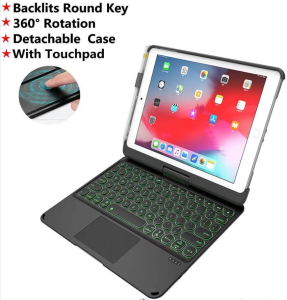 MD Touchpad Keyboard Case for 2022 iPad 10.9" 10th Generation ipad air 4th or 5th 2022/2020 release ipad mini 6th 2021.Multi-Touch & Backlit Keys 360° Rotatable & Pencil Holder Case with Keyboard for iPad 10.9 inch 2022IPAD 10th 10.9inch