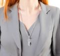 Lanyards for ID Badges Silver Chain Lanyard for Keys Stainless Steel Necklace ID Card Badge Holder. 