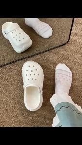 [Free Shipping] Croc Shoes Thick Sole Summer New EVA Croc Slippers Height Increasing Outdoor Non-Slip Odor-Resistant Beach Croc Shoes For Women