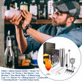 Bartender Kit: 22-Piece Cocktail Shaker Set，Stainless Steel Bar Tools，Ideal as Gift or for Home. 