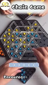 Chain Triangle Chess Chain Board Game Multiplayer Family Friends Party Puzzle Game Family Kids Toys Board Games