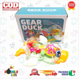 MAINAN ANAK GEAR Bebek Angsa SWAN DUCK LIGHT MUSIC BUMP n GO JALAN SENDIRI LAMPU SUARA KADO TERBAIK