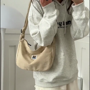 Phong cách nhung giản dị Túi Đeo Vai dành cho nam và nữ hoàn hảo cho mua sắm hàng ngày đi học du lịch hoặc làm việc