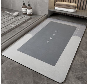 New Stylish Diatom Mud Bathroom Mat Instant Dry Water Absorbent Anti-slip Floor Carpet Rug Mat