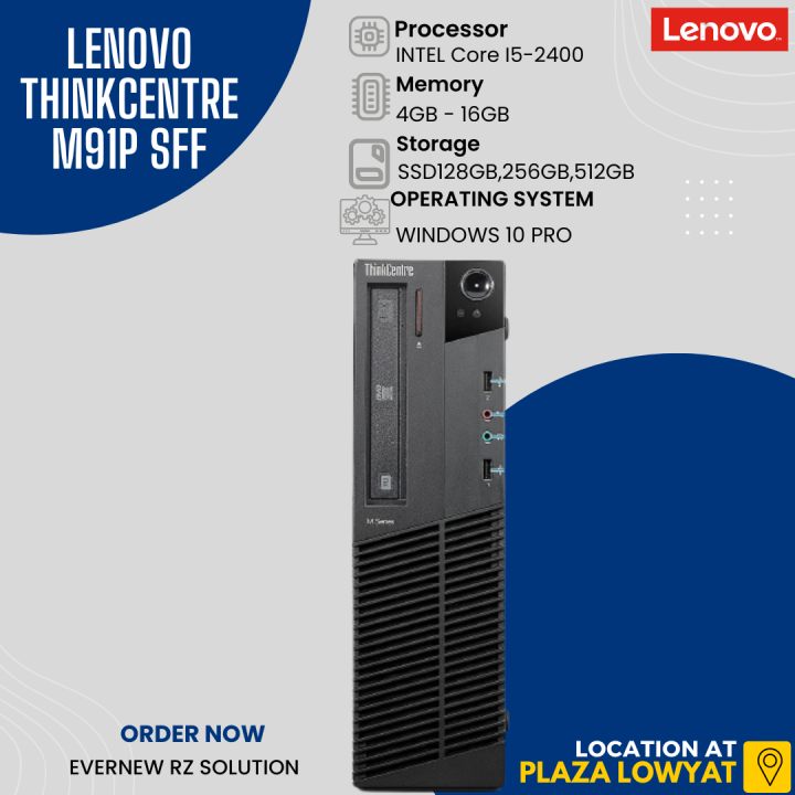 LENOVO THINKCENTRE M91P SFF Intel Core i5-2400 CPU GHz
