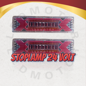 1 Pasang Stoplamp Variasi XX Lampu Rem Belakang Running Truk 24 Volt
