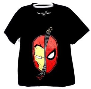 Kaos Anak Baju Ironman Spider Navy 1-6Tahun