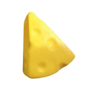 LABAICAI Triangle Cheese Squeezed Cube Super Soft Realistic Cheese Squishy Toy Creative Kneading Slow Rebound Fidget Toy Office Desk Toy