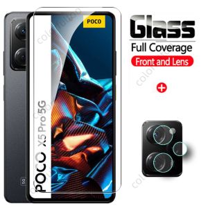 Pelindung Layar Bahan Tempered Glass Poco X5 5G Poco X5 Pro Paket 2 in 1