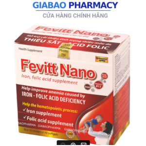 Viên uống bổ sung sắt Fevit Nano bổ máu cải thiện tình trạng thiếu máu - Hộp 100 viên