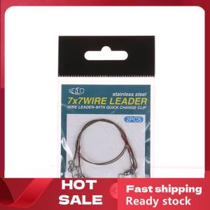 🚚【Local Express Delivery】🚚 2Pcs set Steel Wire Titanium Wire Anti-Biting Line With Pin Fishing Front Wire