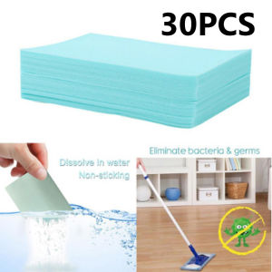 30PCS Floor Cleaner Dissolving Paper Sheets Tile Wooden Cleaner Paper All Around Water-Soluble Cleaning Tablets