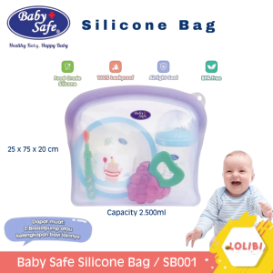 Baby Safe Silicon Bag Multifungsi SB001 / Tas Penyimpan Pompa Asi Botol Susu & Perlengkapan Bayi