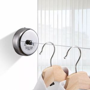 【COD】2.8M Stainless Steel Telescopic Invisible Wall Hanging Clothesline Telescopic Dryer Clothesline Portable Clothesline Automatic Telescopic Clothesline Rope Storage Rack