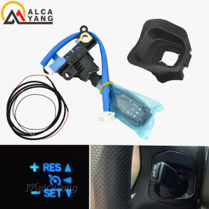 Carrie8 LED Blue Cruise Control Switch 84632-34011 45186-0G030-E0 Steering Wheel Cover Wire Screws For Toyota Land Cruiser Prado 8C5P3Z