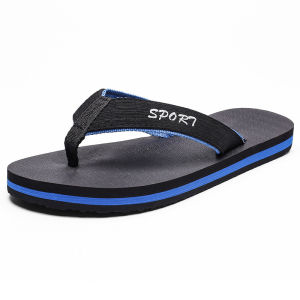 Fl-Flops Summer Lightweight Woven Strap Flip-Flops Large Size Fashionable MenS Beach Sandals