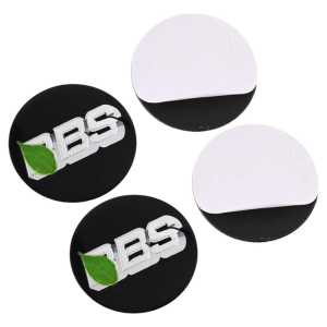 45mm Flat Hub Center Protectors Strong ABS Plastic Car Wheel Center Hub Caps Decorative Sticker Pack of 4