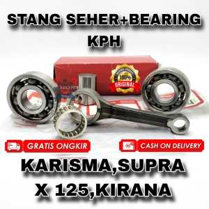 STANG SEHER KPH + BEARING 63/22 HONDA BUAT MOTOR KARISMA SUPRA X 125 KIRANA ASLI ORIGINAL HONDA AHM