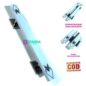 Handle Pintu Stainless Steel Minimalis Elegan 33cm/45cm/60cm Model Daun Geser