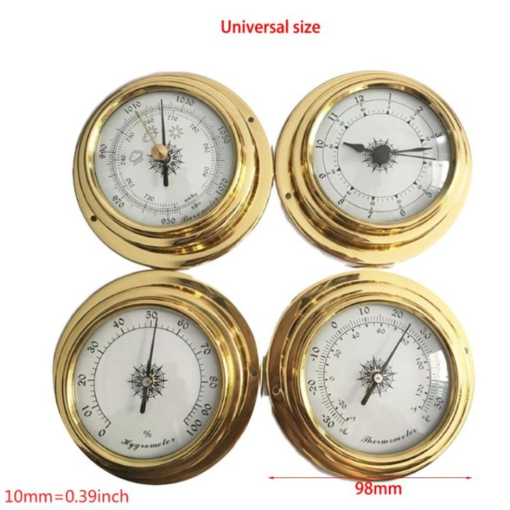 4 PCS/set 4 inches Wall Mounted Marine Barometer for Weather Station ...