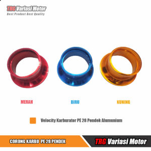Corong Karbu PE 28 PE 26 PE 24 Pendek Velocity Filter TRG Untuk Karburator PE 28 PE 26 PE 24