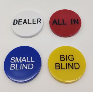 【SG Stock】 Poker Buttons / Dealer / All In / Buttons Set / Crystal Glass / Rose Gold / Acrylic / ABS 【Ship Out 24Hrs】
