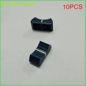 Beautiful 10PCS Fader Knob Cap Touch Sensitive Slider Ribbed Mixer Desk Switch Knob Cap