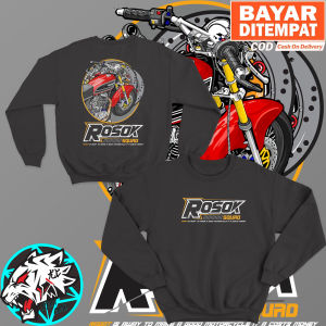 JAKET SWEATER RACING ROSOK SQUAD HONDA GANK CB GL SWEATER DISTRO MOTOR HEREX OTOMOTIF