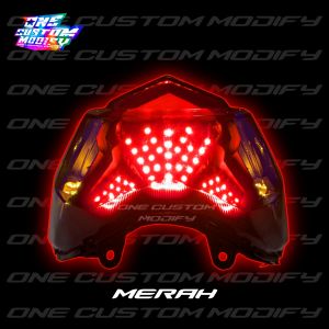 LAMPU REM LED VARIO 125 150 2015-2018 RUNNING 8 10 MODE BONUS JELLY FLASH T10 MODE RUNNING AUTO