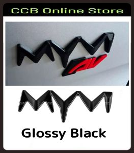 Perodua MYVI Gen3 G3 2018-2026 Logo Emblem Accessories Plug and Play - Glossy Black / Carbon Fiber