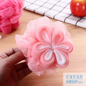 Bông Tắm Lưới Siêu Tạo Bọt Dạng Tròn Hình Hoa Hồng Đủ Màu Bông Tắm Cao Cấp Vải Lưới Pe Mịn Không Gây Kích Ứng