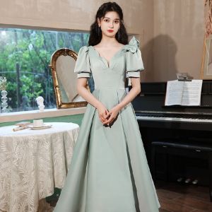 ELF TRIBE ĐầM Dạ TiệC Mới Cho Bé Gái ĐẦM DỰ TIỆC Ngắn Tay Cổ Chữ V ĐầM Dạ HộI Trang Trọng Đám Cưới Cho Nữ