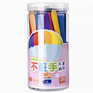 [No Dirty Clothes Or Hands] Non-Toxic Washable Triangular Crayons Non-Toxic Safe Coloring Gifts For Kids Art Drawing School Supply