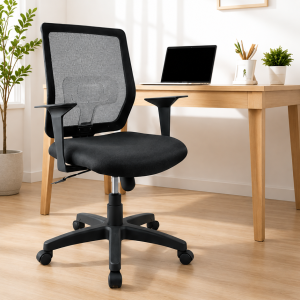 ARIEL Lowback Office Chair Ergonomic Mesh Desk Chair Comfortable Computer Chair with Lumbar Support & Foam Seat