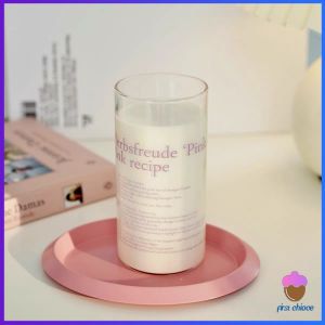 First Chioce  แก้วกาแฟ ทนความร้อน แก้วใส่ นม น้ํา ขนาด 400ml มินิมอล หรือใช้ประกอบฉากถ่ายรูปสวยๆ Glass Cup