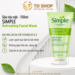 [NK Ba Lan] Sữa rửa mặt I Nước Tẩy Trang I Nước hoa hồng SIMPLE  - TD Shop
