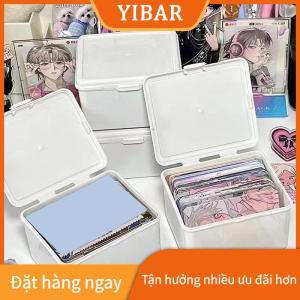YIBAR Hàn Quốc lưu trữ trong suốt hộp mù hộp thẻ photocard lưu trữ hộp ảnh thẻ tổ chức phân loại lật hộp