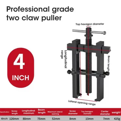 ⭐️【Local warehouse+COD】⭐2/3/4/6/8/10 Inch Two Claw Puller Separate Lifting Device Strengthen Bearing Puller Rama with Screw Rod Auto Mechanic Tools