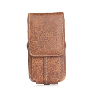 Strong PU Leather Mobile Phone Holder with Adjustable Belt & Multiple Size Option Stylish Vertical Phone Waist Bag