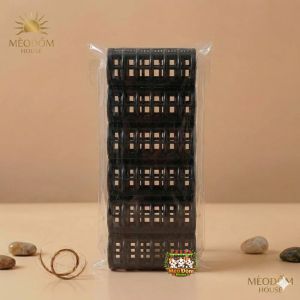 SET 6 ỐNG CUỐN TÓC GAI NHỰA MÀU ĐEN - BÍ QUYẾT TẠO XOĂN PHỒNG TỰ NHIÊN KHÔNG LO DÙNG NHIỆT