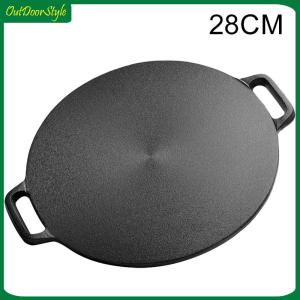 【Arrive 1-3 Days】Pancake Pan Pancake Maker Round Pancake Frying Pan with Handle Cast Iron Skillet Pancake Baking Pan for Home Kitchen