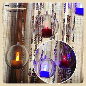 [COD] โปร่งใสเปิดพลาสติกคริสต์มาส Decor Ball bauble เครื่องประดับของขวัญกล่องของขวัญ