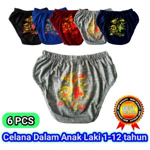 6 PCS SEMPAK ANAK LAKI LAKI GAMBAR/CELANA ANAK COWOK/CD ANAK LAKI/SEMPAK ANAK LANANG/DALAMAN MURAH