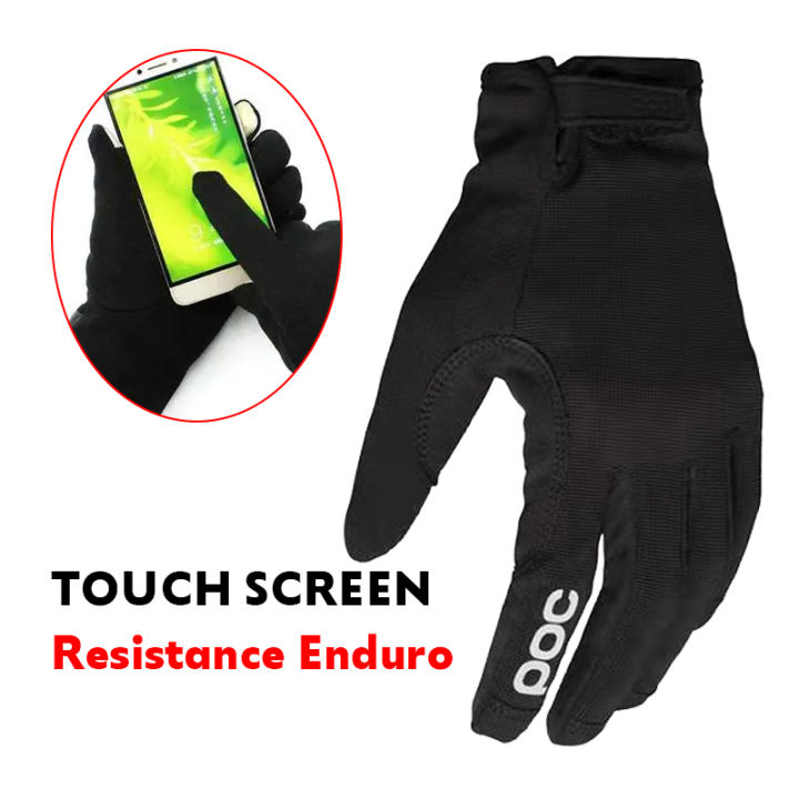 POC Resistance Enduro Gloves Touch Screen Cycling Glove Off Road Motorcycle Racing MTB Bike Breathable Adjustable Bicycle Gloves Lazada PH