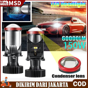 2PCS Mini Projie Y15 Import Super Terang 6000K Super Terang LAMPU LED MOBIL MOTOR H4 38000LM Tinggi Rendah Balok Lampu Mobil Projector Y7D Y13 Y14 Y15