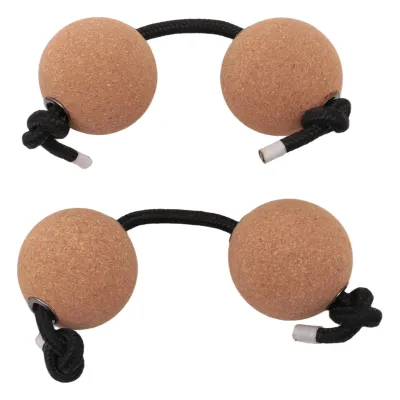 Shaker 2 Pairs Cork Kashaka Shaker Asalato Ball Instrument Percussion Instrument Classical African Balls for Music